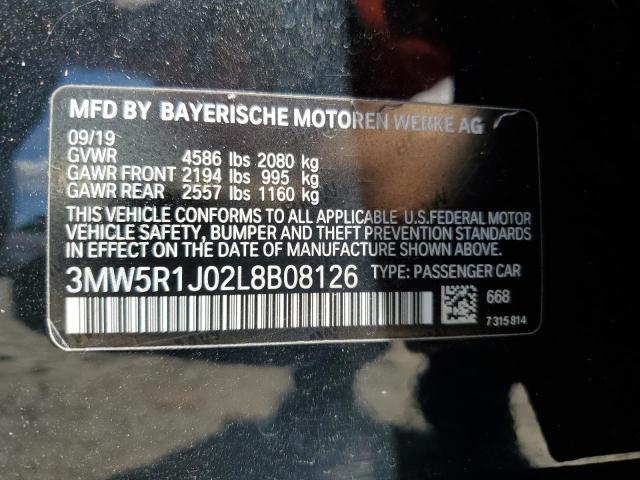2020 BMW 330I 3MW5R1J02L8B08126