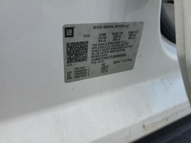 2018 CHEVROLET SUBURBAN C 1GNSCHKC7JR240351