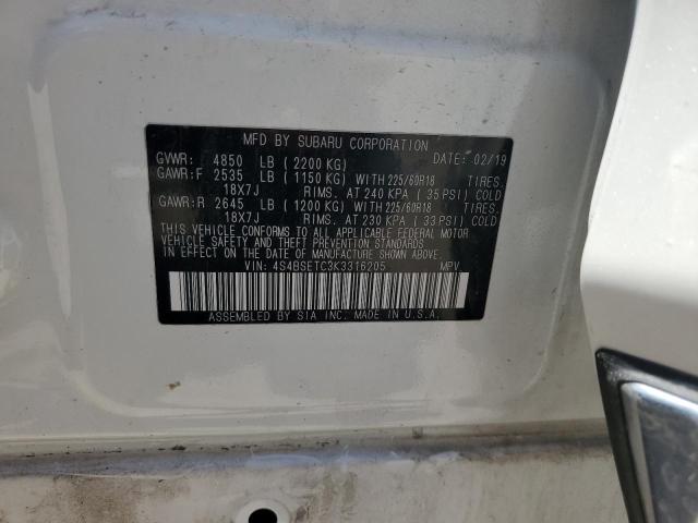 2019 SUBARU OUTBACK TO 4S4BSETC3K3316205