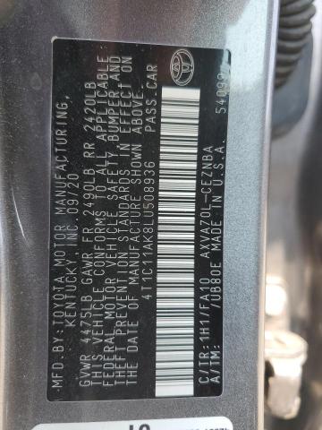 2020 TOYOTA CAMRY LE 4T1C11AK8LU508936