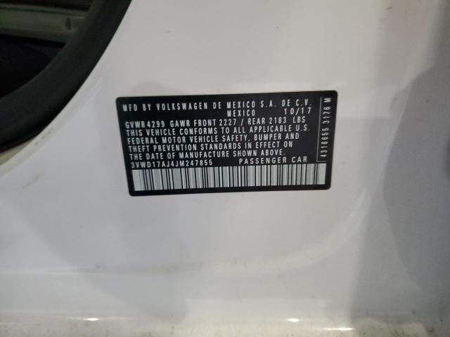 2018 VOLKSWAGEN JETTA SPORT 3VWD17AJ4JM247855