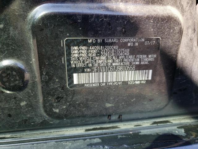 2018 SUBARU WRX PREMIU JF1VA1C67J9810558