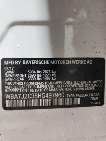 2017 BMW 740 XE WBA7J2C38HG497960
