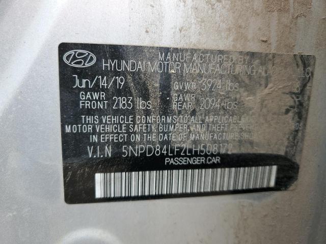 2020 HYUNDAI ELANTRA SE 5NPD84LF2LH508172