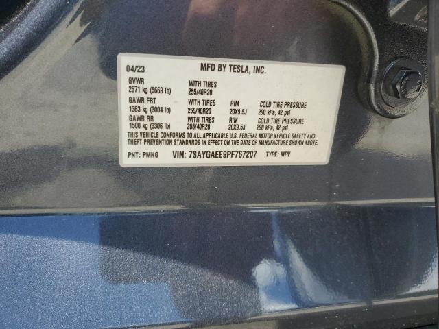 2023 TESLA MODEL Y 7SAYGAEE9PF767207