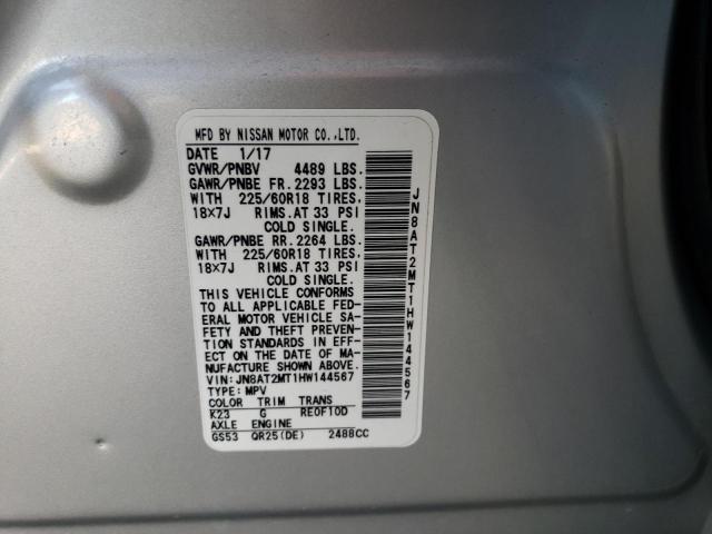 2017 NISSAN ROGUE S - JN8AT2MT1HW144567