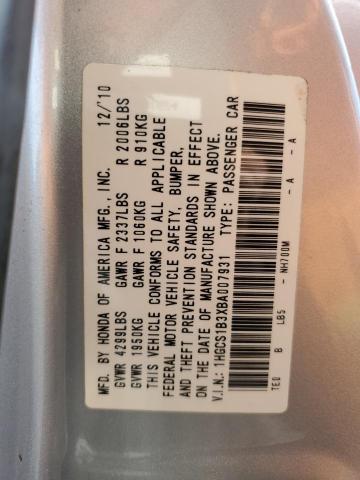2011 HONDA ACCORD LX- - 1HGCS1B3XBA007931