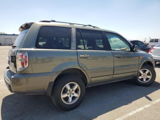 HONDA PILOT EXL 2007 green  gas 5FNYF28767B007674 photo #4