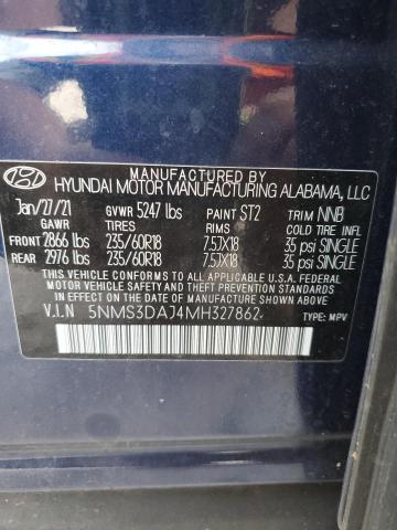 2021 HYUNDAI SANTA FE S - 5NMS3DAJ4MH327862