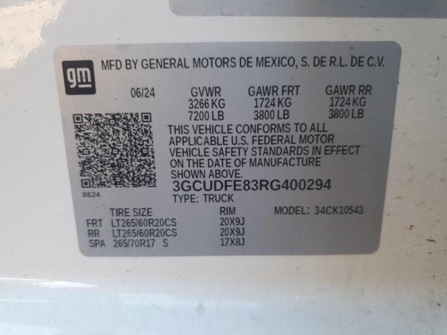 2024 CHEVROLET SILVERADO - 3GCUDFE83RG400294