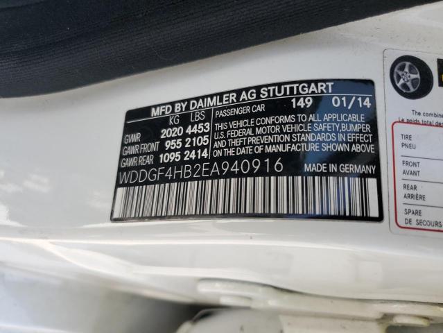 2014 MERCEDES-BENZ C 250 - WDDGF4HB2EA940916