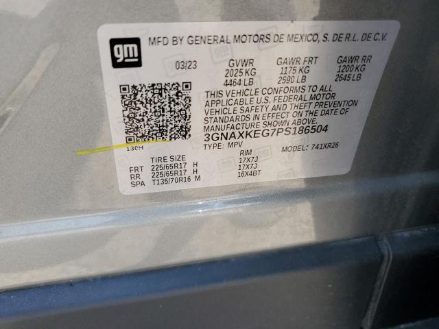 2023 CHEVROLET EQUINOX LT 3GNAXKEG7PS186504