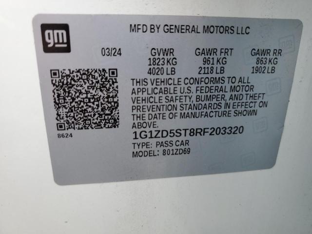 2024 CHEVROLET MALIBU LT 1G1ZD5ST8RF203320