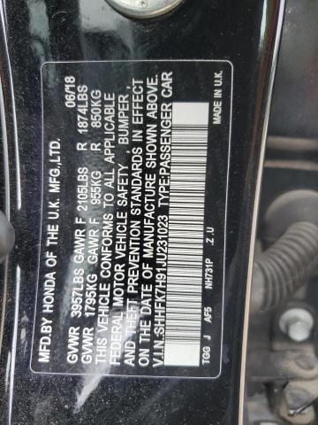 2018 HONDA CIVIC SPOR SHHFK7H91JU231023