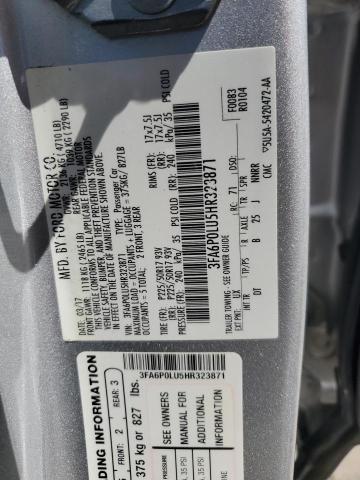 2017 FORD FUSION SE - 3FA6P0LU5HR323871