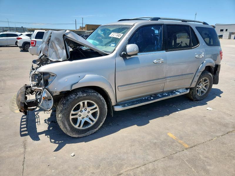 TOYOTA SEQUOIA SR 2004 silver  gas 5TDZT34A04S221278 photo #1