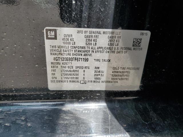 2015 GMC SIERRA K25 1GT120E80FF671199