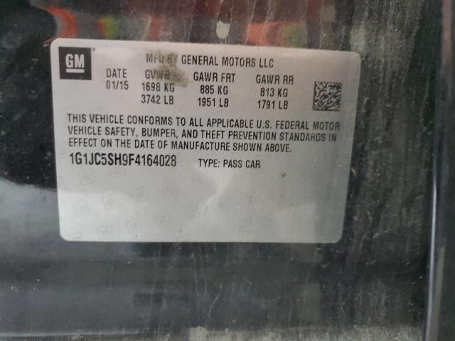 2015 CHEVROLET SONIC LT 1G1JC5SH9F4164028