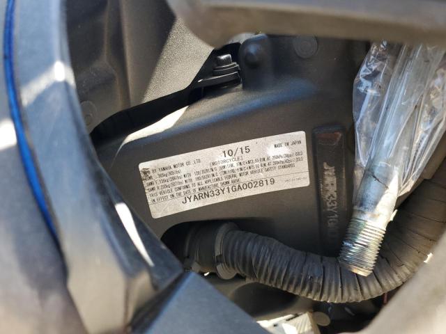2016 YAMAHA FZ09 C JYARN33Y1GA002819