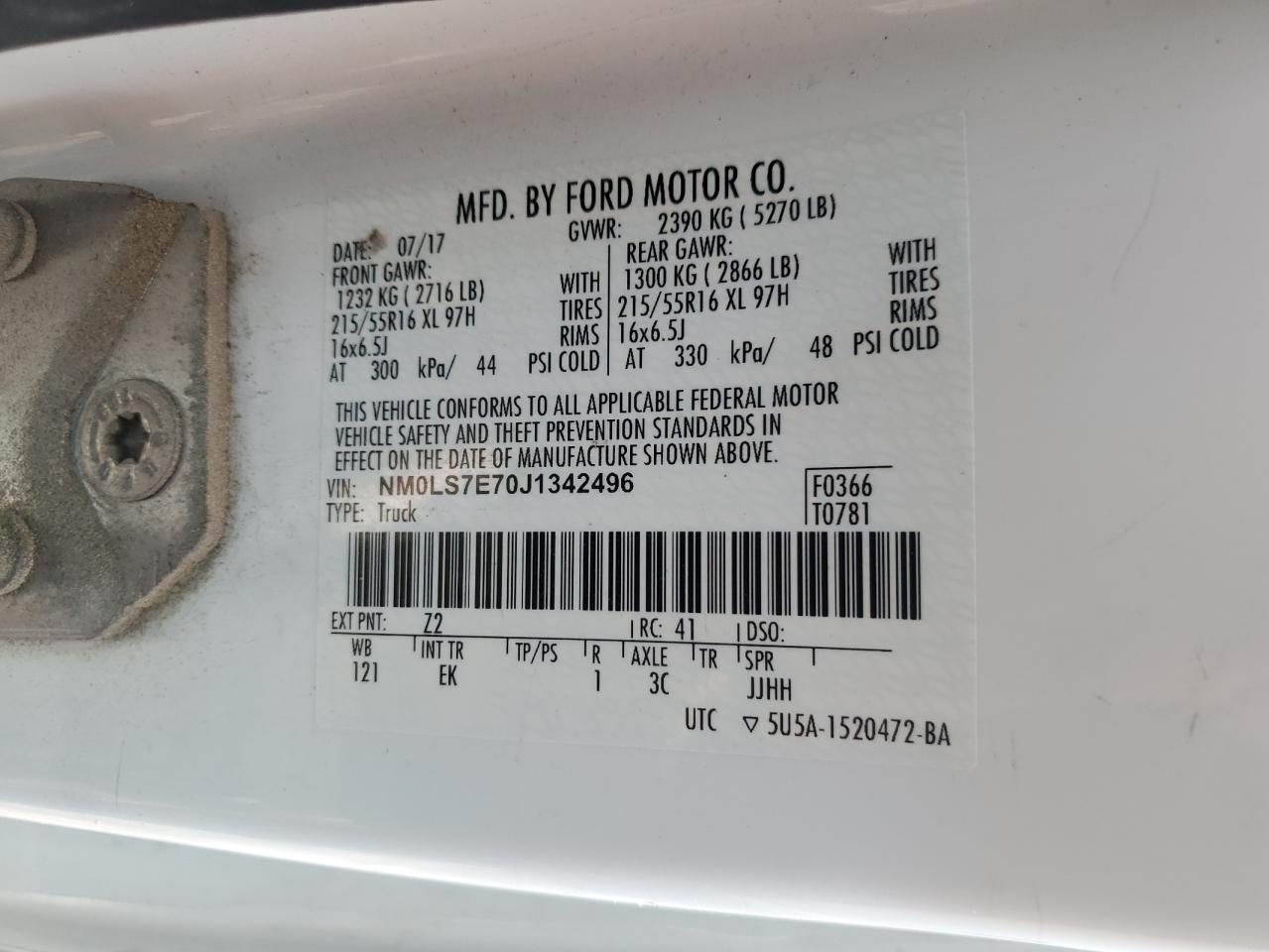 FORD TRANSIT CONNECT XL