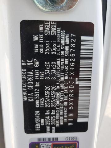 2024 KIA SORENTO SX 5XYRKDJFXRG267827