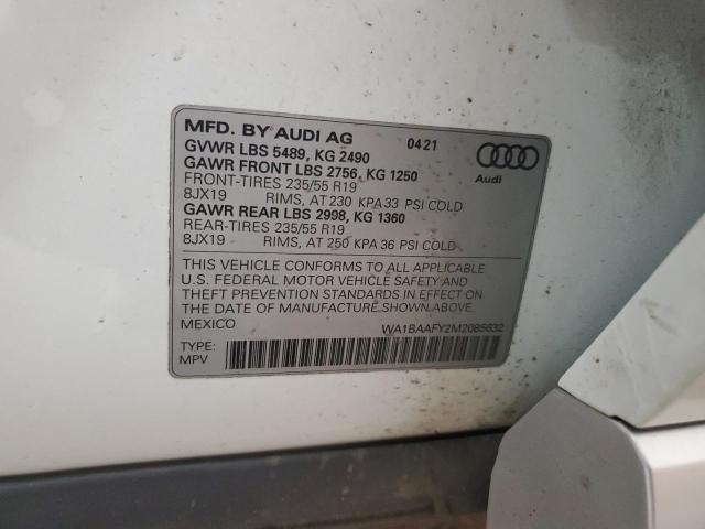 2021 AUDI Q5 PREMIUM - WA1BAAFY2M2085632