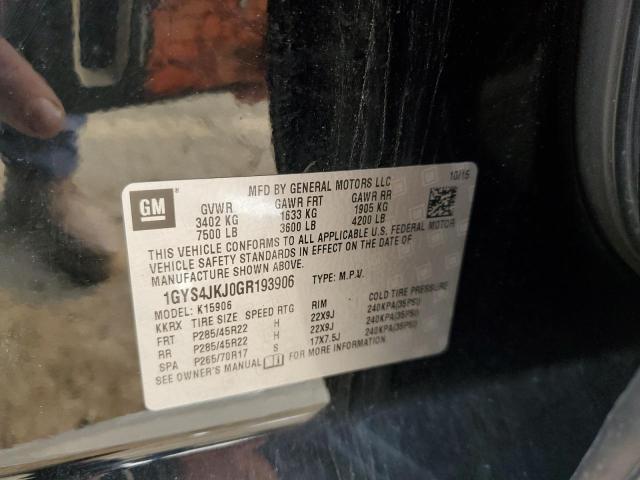 2016 CADILLAC ESCALADE E - 1GYS4JKJ0GR193906