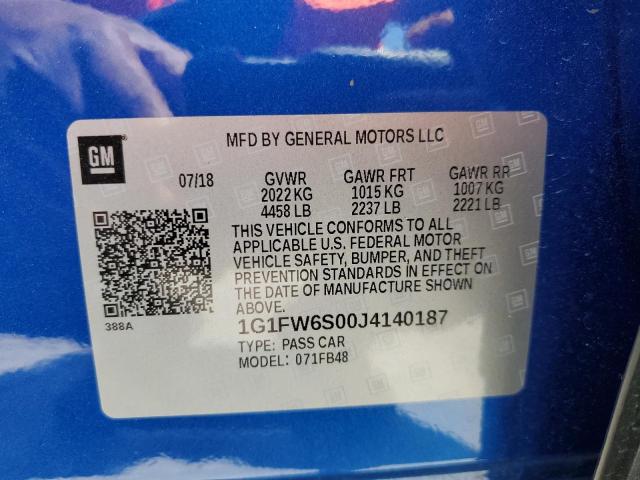 2018 CHEVROLET BOLT EV LT - 1G1FW6S00J4140187