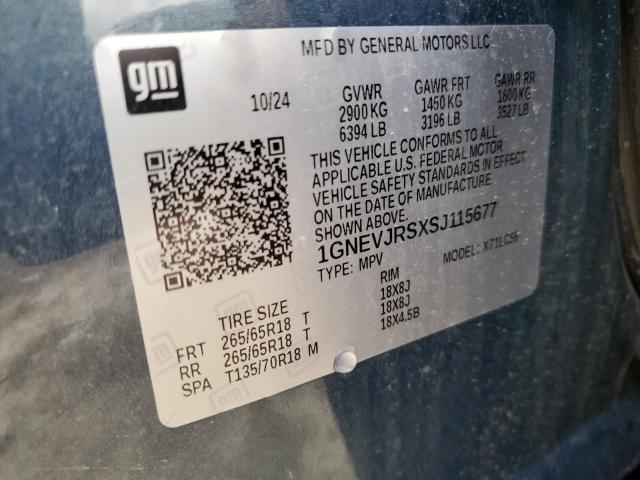 2025 CHEVROLET TRAVERSE Z - 1GNEVJRSXSJ115677