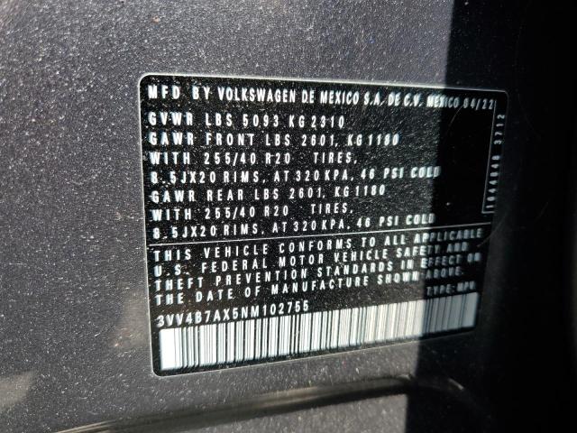 2022 VOLKSWAGEN TIGUAN SEL - 3VV4B7AX5NM102755
