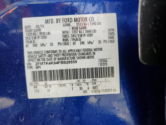 2015 FORD EDGE TITAN 2FMTK4K94FBB28559