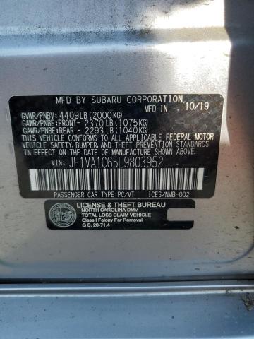 2020 SUBARU WRX PREMIU JF1VA1C65L9803952