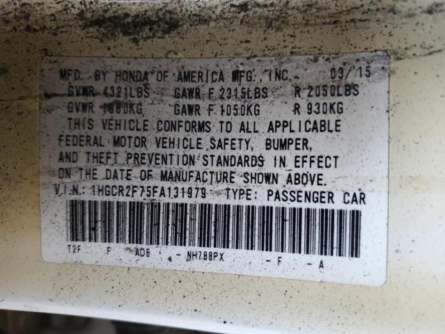 2015 HONDA ACCORD EX - 1HGCR2F75FA131979