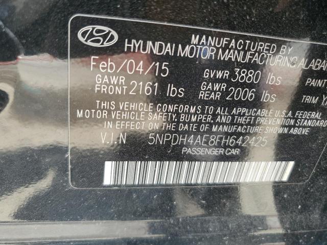 2015 HYUNDAI ELANTRA 5NPDH4AE8FH642425