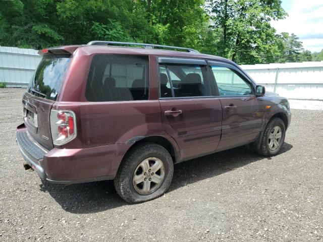 HONDA PILOT VP 2008 maroon  gas 5FNYF18208B041142 photo #4