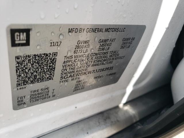 2018 BUICK ENCLAVE ES 5GAERBKW7JJ163931