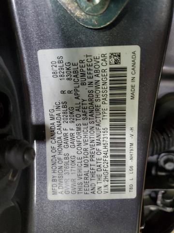 2020 HONDA CIVIC SPOR 2HGFC2F84LH573155