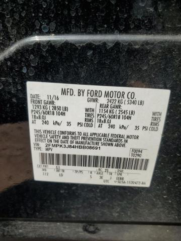 2017 FORD EDGE SEL 2FMPK3J84HBB08691