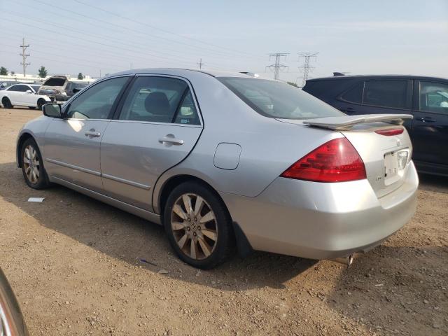 HONDA ACCORD EX 2007 silver sedan 4d gas 1HGCM66847A085867 photo #3