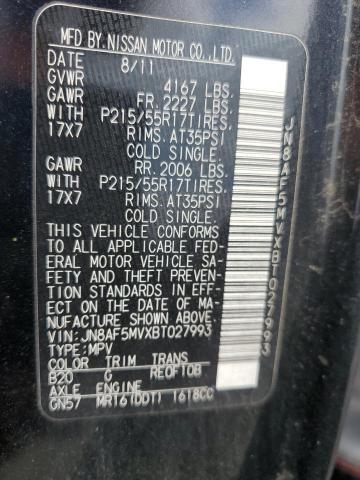 2011 NISSAN JUKE S - JN8AF5MVXBT027993