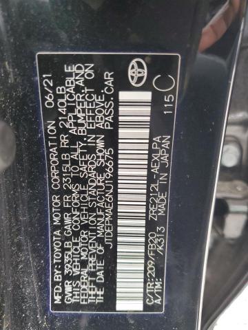 jtdepmae6nj196675 - 2022 Toyota Corolla Le - #59663805