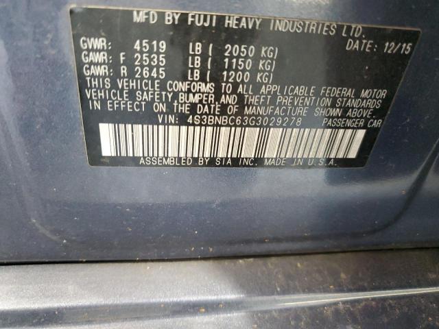 2016 SUBARU LEGACY 2.5 - 4S3BNBC63G3029278