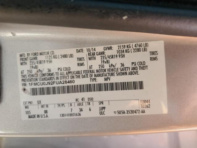 2015 FORD ESCAPE TIT - 1FMCU0J92FUA28460