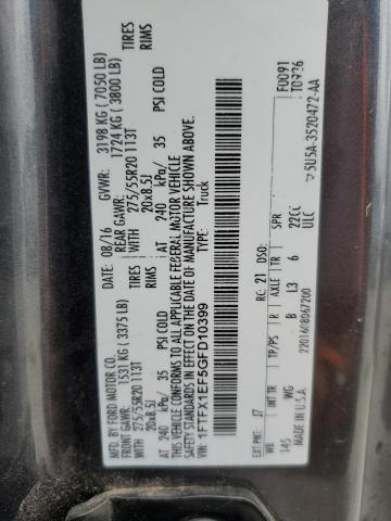 2016 FORD F150 SUPER - 1FTFX1EF5GFD10399