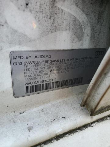 2014 AUDI S4 PREMIUM - WAUBGAFL6EA030114