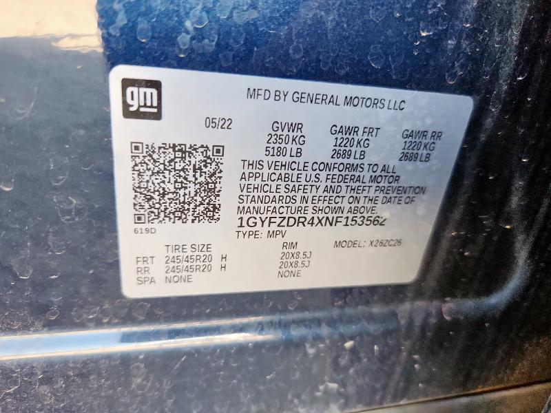 2022 CADILLAC XT4 PREMIU 1GYFZDR4XNF153562