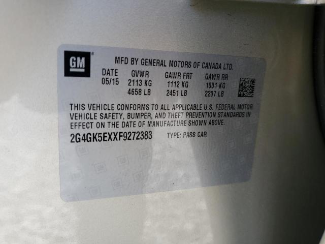 2015 BUICK REGAL 2G4GK5EXXF9272383