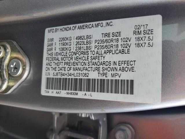 2017 ACURA RDX - 5J8TB4H34HL031082
