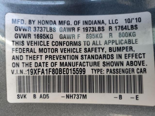 2011 HONDA CIVIC EX #3289952538
