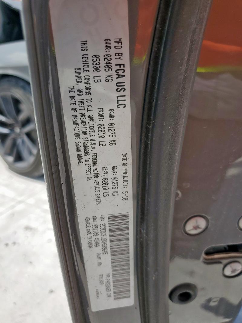 2019 DODGE CHALLENGER 2C3CDZFJ8KH508645